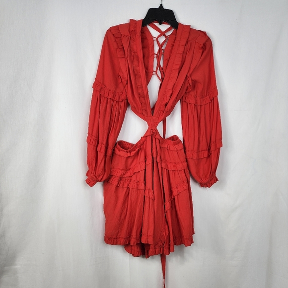 Peach Love dress color red size medium - Picture 7 of 15